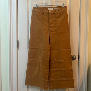 Anthropologie Wide-Leg Tan Pants